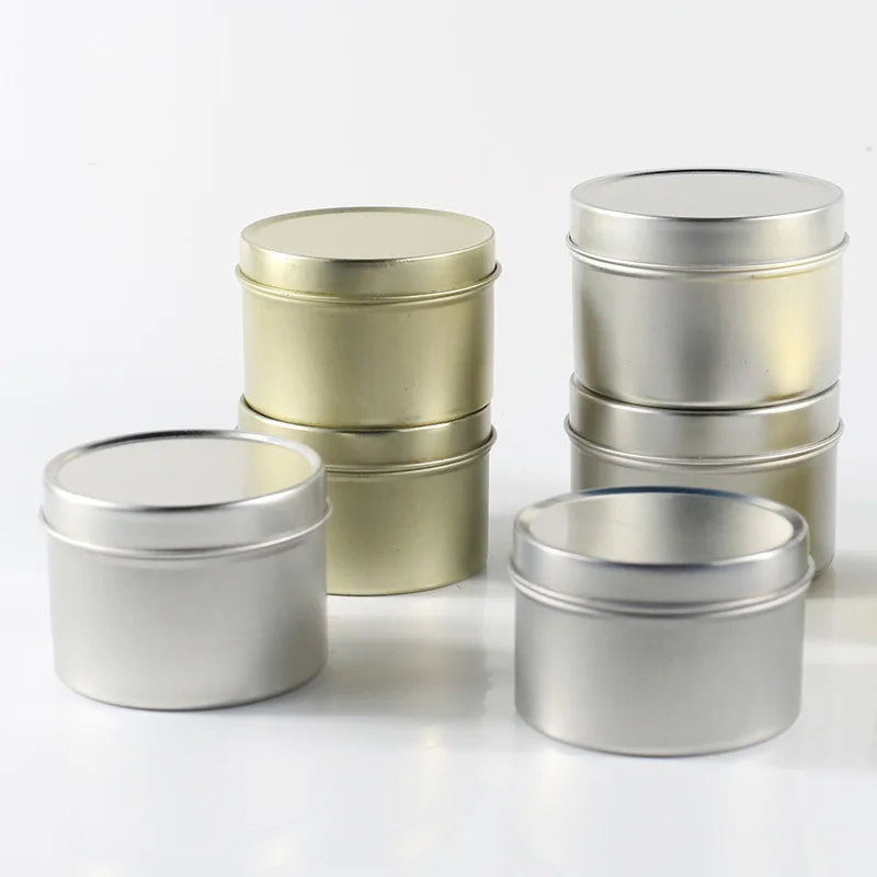 Hot Selling Container Round Candle Tin Jars Empty Candle Jars With Lid Metal Tins Candle