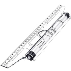 30cm Plastic Measuring Rolling Ruler Drawing Roller Ruler Parallel