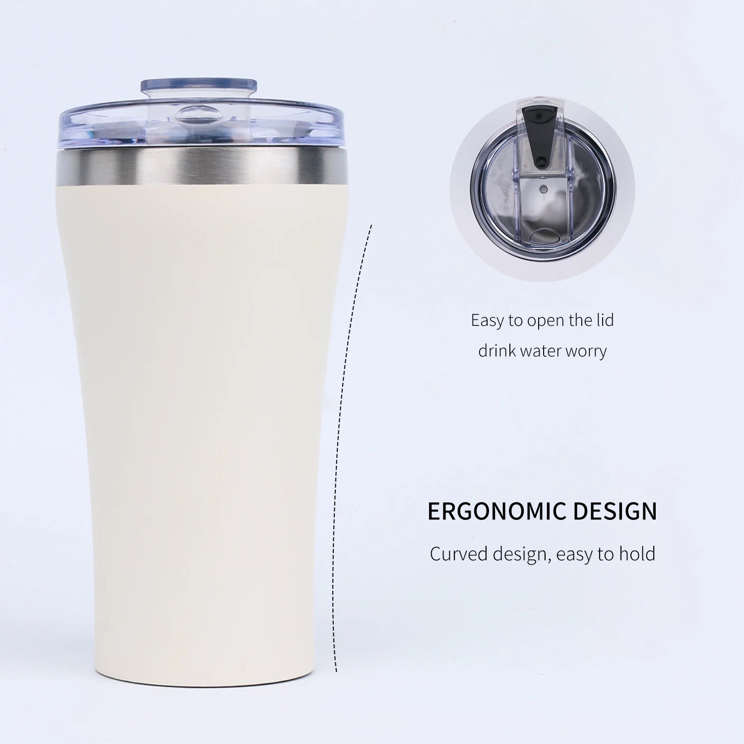 ODM 15oz Insulated Tumbler Stainless Steel Thermal Coffee Cup with Leakproof Lid Water Bottle for Beer Mug Flask