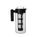 Z Black 1.2L Cold Coffee Maker Glass Pitcher Large Cold Brew Iced Maker for Iced Coffee and Iced Tea with Infuser BD3R