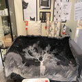 Wholesale Polyester Vintage Cool Grey Personalized Tapestry Jacquard Woven Bed Throw