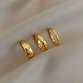 18k Gold Plated Classic Thin Band Stackable RingsFashionable Minimalist RingPerfect Birthday Gift for Women