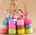 Women Cake Key Chain Fashion Cute French Pastries Keychain Bag Charm Car Key Ring Wedding Party Gift Jewelry