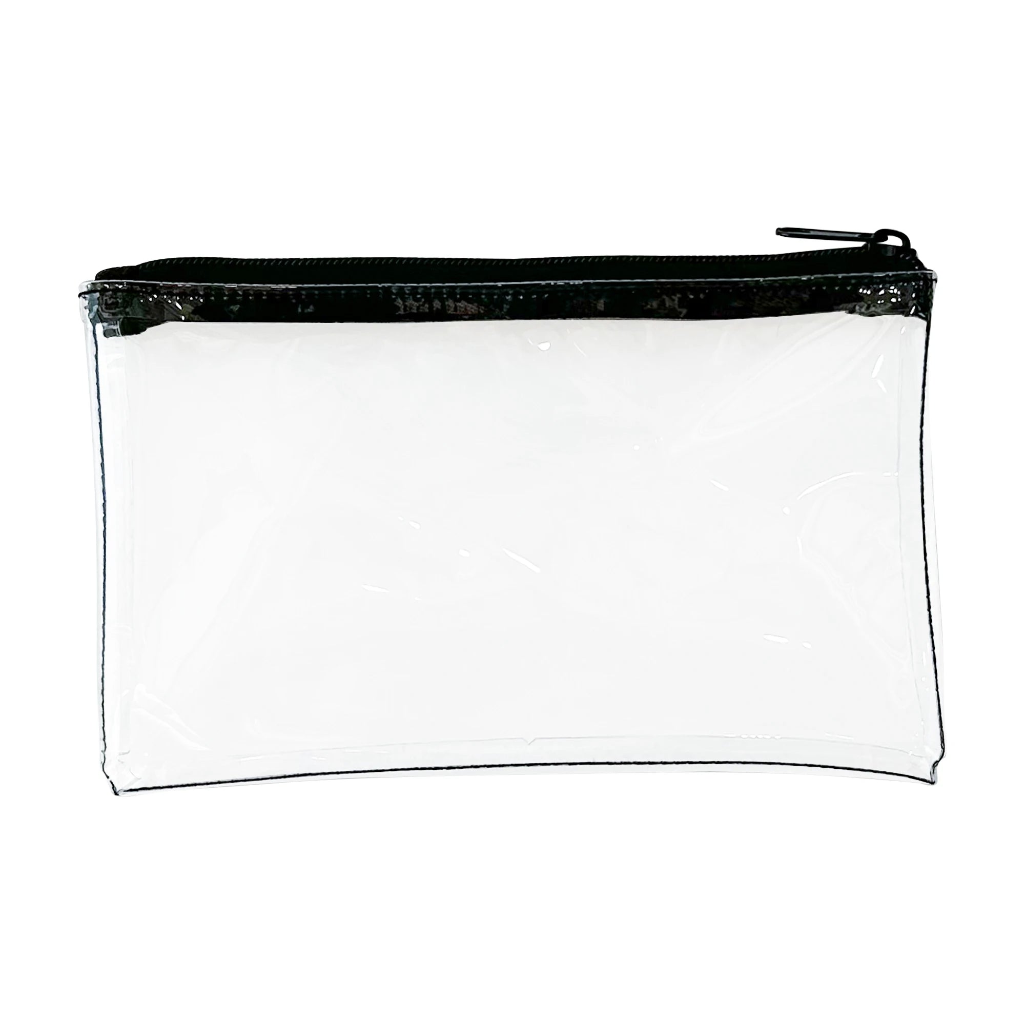 HY D1208-A240123 Unisex Transparent PVC Cosmetic Bag Reusable Fashionable Makeup Pouch Waterproof Plastic Zipper Clutched Case