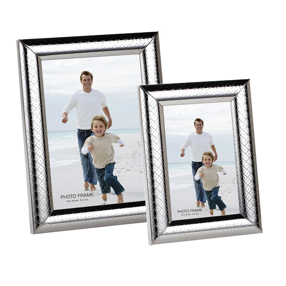5x7 Velvet Back Wedding Photo Frame Metal Picture Frame for Table Hanging