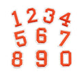 Custom Chenille Patches Embroidery Number Iron on Patch for Clothing