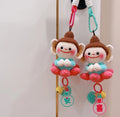 Chinese-style Lotus Buddha Blessing Keychain Wealth-attracting Pendant Mobile Phone Chain