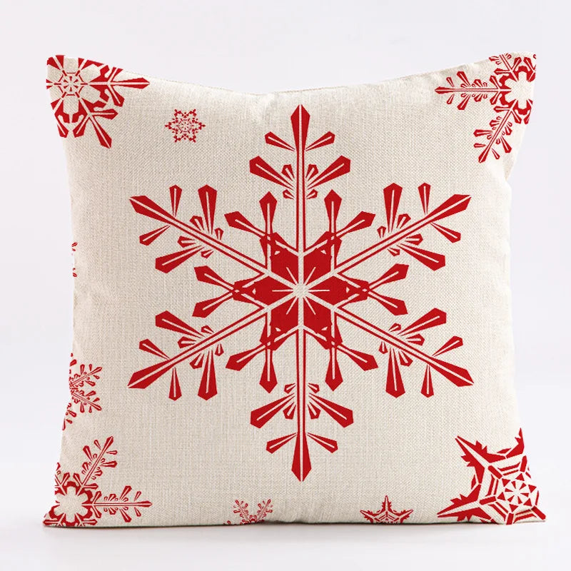 Amity Christmas Sofa Decoration Throw Pillow Cover Polyester Printed Cushion Cover Home Living Room 45*45cm Pillowcase