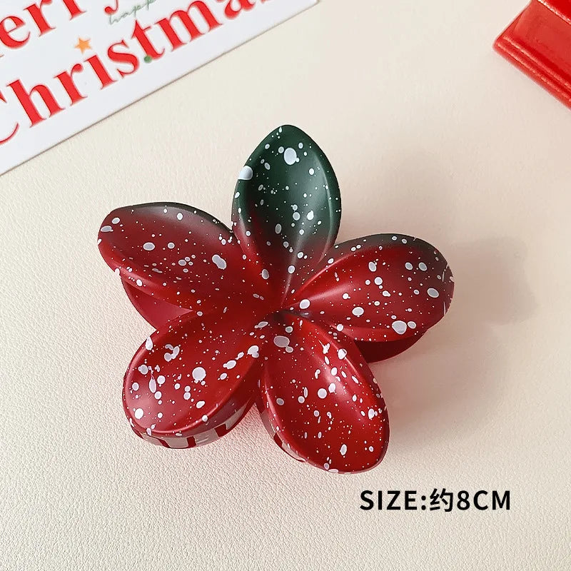 Wholesale Matte Butterfly Hair Claw Gradient Color Hairpin for Women Medium Christmas Accessories for Party Decorations
