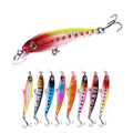 8.5CM-7.2G Hard Plastic 3d Eyes Jig Fishing Tackle Minnow Salt Water Fishing Bait Fishing Lures Minnow