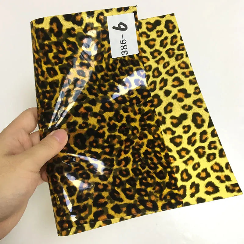 Wholesale 0.5mm Fashion Leopard Print Design for Making Fashion Bag Soft Pvc Film