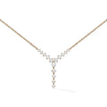 LOZRUNVE 925 Sterling Silver 18k Gold Party Wedding Elegant Diamond CZ Drop Ladies Necklace