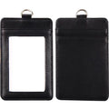 Factory Genuine Leather Office Work Name Badge Holder Lanyard ID Card Holder 2023