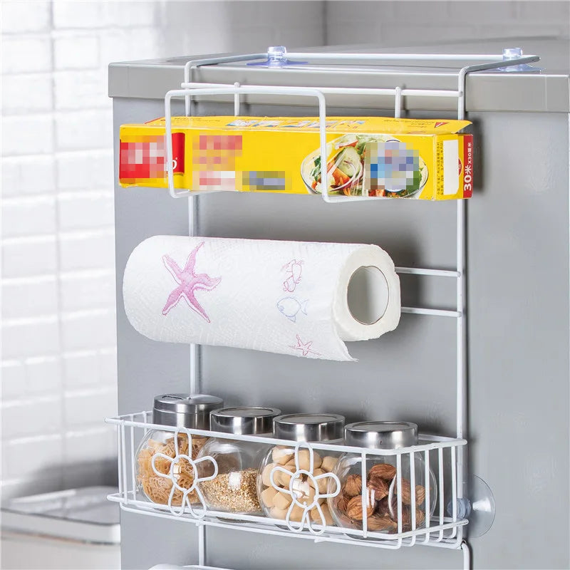 Hanging Metal Refrigerator Side Storage Org Can Organizer for Refrigerator Hanging