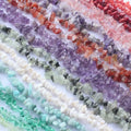 Factory Price Natural Amethyst Fluorite Quartz Garden Gravel Stone Healing Crystal Chips Drilled for Jewelry Making