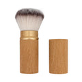 Customized Size Private Label Soft Hair Aluminum Ferrule Rose Gold Makeup Brush Set Retractable Portable Professional Tool