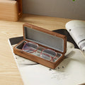 Custom logo Sunglasses Case Walnut Wood Box for EyeglassesEyewear Case