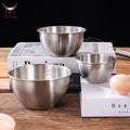 201 304 Stainless Steel Mixing Salad Bowls Set with Pointed Mouth Meal Prep Multipurpose Bowls for Cooking Baking Kitchen