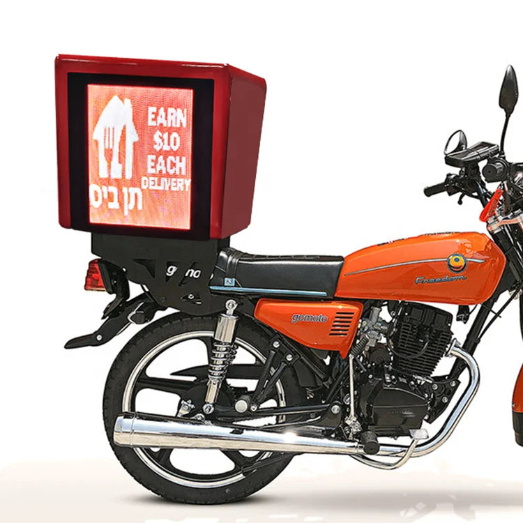 HXTECH GPS Meal Delivery Box with LED Display Panel Screen for Advertising
