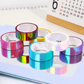 1.5cm*5m Laser Glitter Washi Tape Decorative Adhesive Masking Scrapbooking Girl Album Stationery Tape Stickers Photo Diary
