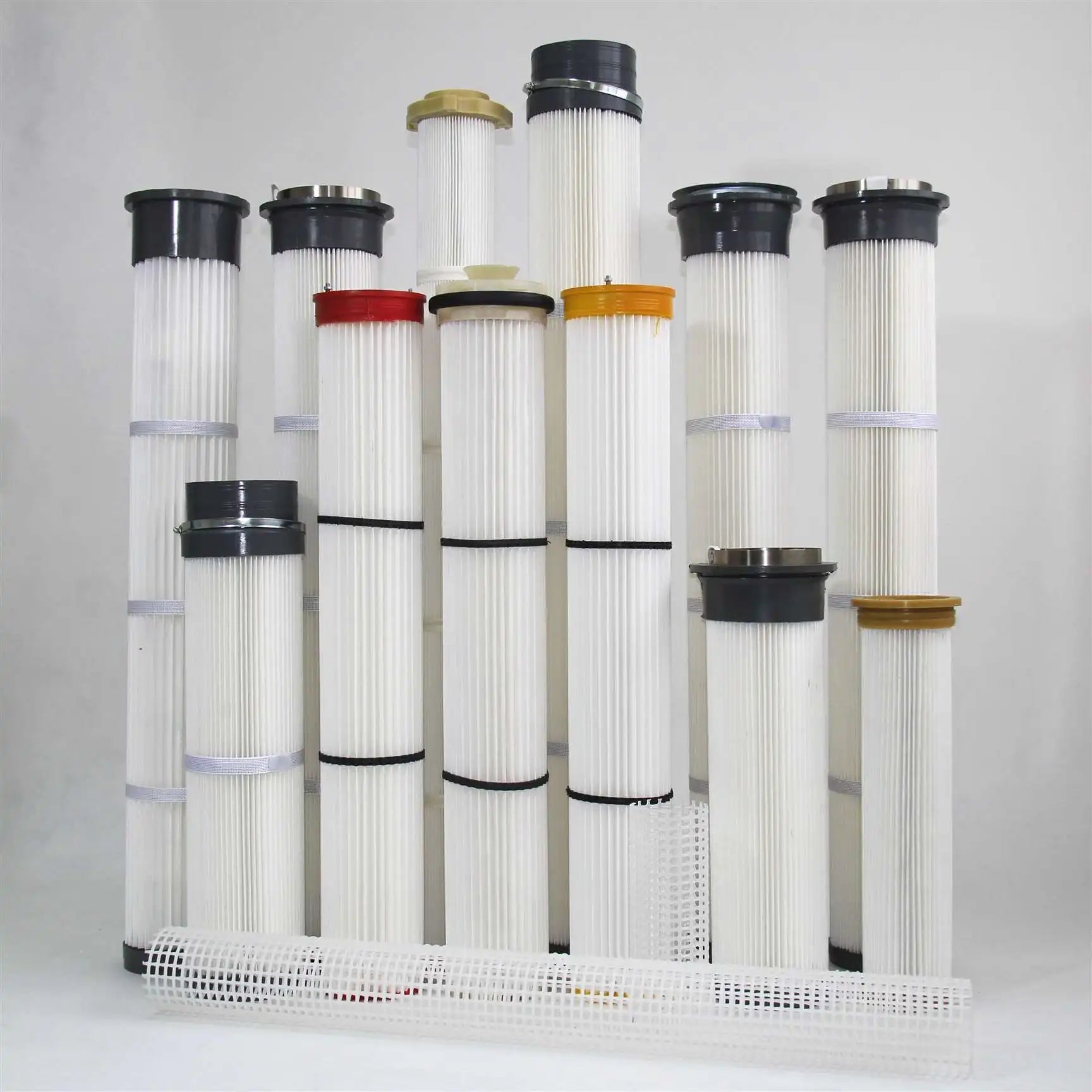 Heat Resistant Anticondensation Mixing Plant Powder Customized Cement Silo Dust Removal Collector Pleated Bag Air Filter