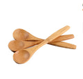 Biodegradable Bamboo Wood Serving Tea Soup Spoon Set for Coffee Salad Ice Cream Honey Long Handle Wooden Spoon