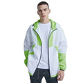 Streetwear Manufacturer Item Trendy Splicing Windproof Casual Zipper Jacket for Men