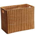 Environmentally Friendly Plastic Rattan Woven Wicker Kitchen Storage Baskets-Single Multifunctional for Clothes Groceries