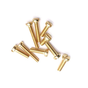 Hot Sale Brass Stainless Steel Titanium Screw Slotted Cheese Head DIN84 Machine Screws for Household