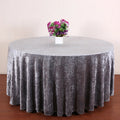 XinLan Luxurious Round Tablecloth Birthday Banquet Wedding Decoration Velvet Spandex Table Cloth