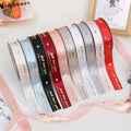 High Density Custom Grosgrain logo Customized Printed Satin Ribbon Clothing Ribbon