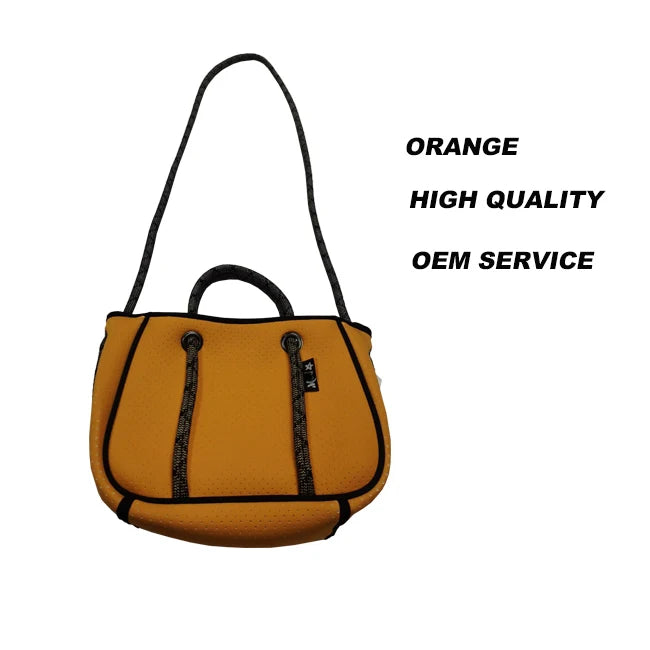 Wholesale Designer Crossbody Handbag for Women Customized Logo Fashionable Casual Tote Perforated Neoprene for Summer Autumn