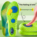 Melenlt New PU Cushion Sports Insoles - High Elasticity Shock & Sweat Absorption Soft Comfort for Long Standing