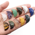 Wholesale Lowest Price Natural Various Stones 3cm Crystal Carved Moon Face for Gift