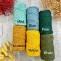 Wholesale Dyed High Tenacity Macrame Cotton Blended Yarn Twisted Cord for Sewing