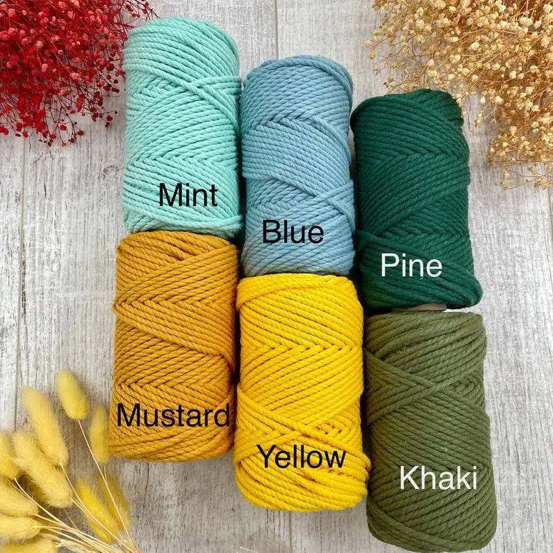 Wholesale Dyed High Tenacity Macrame Cotton Blended Yarn Twisted Cord for Sewing