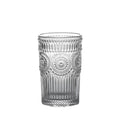 Premium Quality Romantic Drinking Glasses Tumblers Lead-Free Vintage Glass Cup Sun Flower Embossed Logo Glass Mug