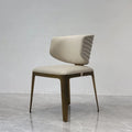 Light Luxury Nordic Modern Home Office Furniture Golden Stainless Steel Leg Dining Chair Comfortable Metal Cafe Chair for Living