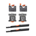 Furniture Sliding Wardrobe Hardware Door Roller Fittings System Plastic Roller Upper Wheels