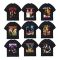 Streetwear Oversized Tshirt 100% Heavyweight Cotton T-Shirt Hip Hop Custom Graphic Print T Shirts for Men
