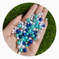 New Acrylic Pearl Beads Artificial Round Ball Bead No Hole Mixed Sizes Loose Spacer Beads Fit DIY Jewelry Necklace Finding