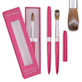 Personalized 100% Kolinsky Acrylic Nail Brush Custom Logo Metal Handle 100% Pure Germany Suppliers Hi Quality Nail Brush