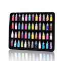 48Pcs Mixed Plastic Nail Art Sequins Set Glitter Powders 3D Ultra-thin Sticker Flakes Luxurious Manicure Decoration for Nail