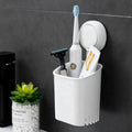 Multifunctional Drill-Free Removable Toothbrush Holder Strong Vacuum Suction Cup Toothpaste Dispenser Holder