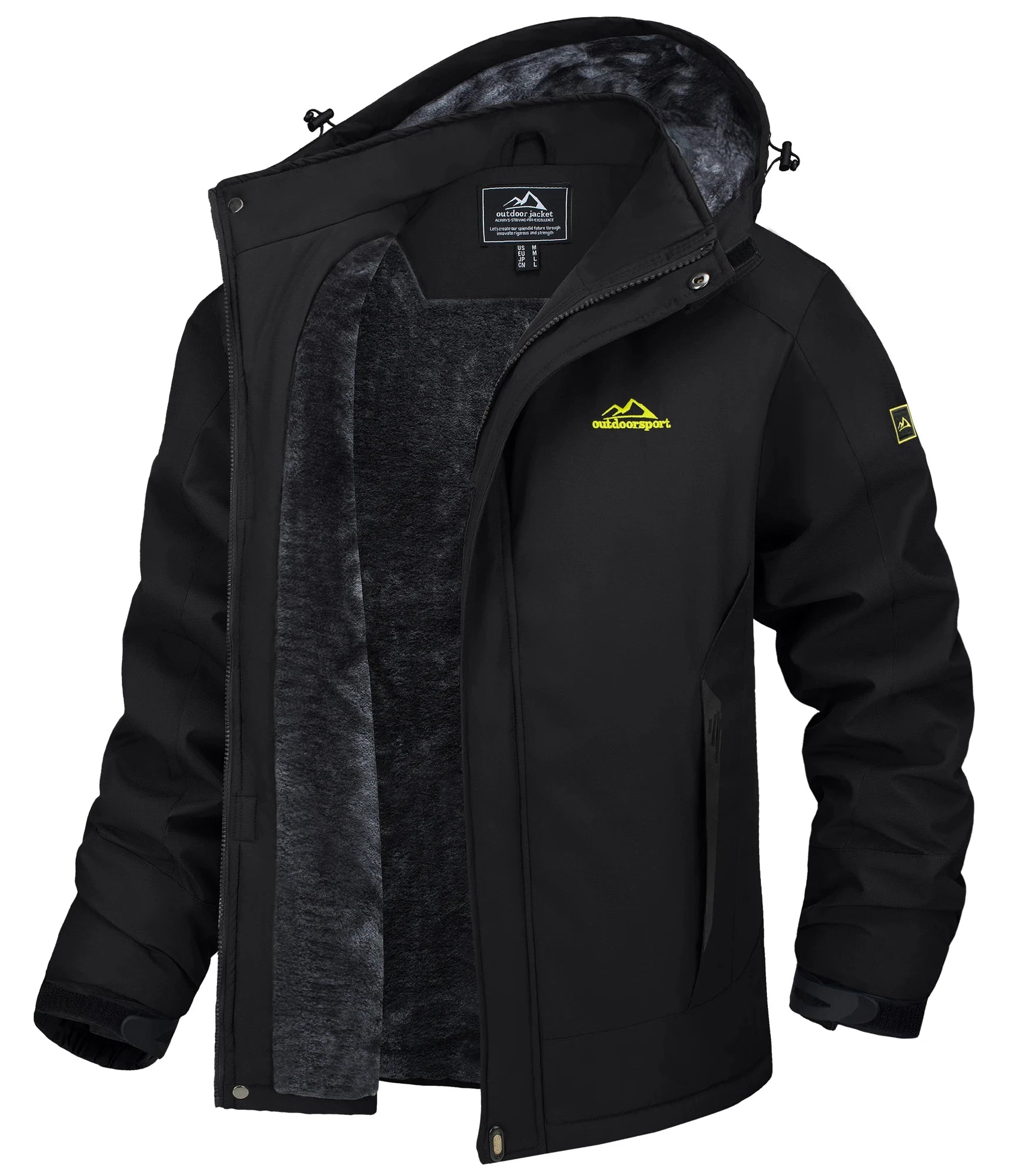 Winter Thicken Fleece Jackets Mens Waterproof Hiking Skiing Coats Mountain Windbreaker Jacket for Bulk Buyers