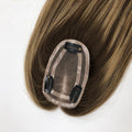 LONGFOR Special for Small Area Hair Loss 3x5 Mono Topper Clip in Hair Toppers for Women Original Unprocessed