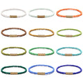 Bohemian Beads Bracelet Beaded Jewelry Braided Adjustable Friendship Bracelets Beads Elastic Chain Bracelets for Women Men