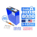 EU Stock EVE MB31 314Ah 280K V3 New Double Hole Stud Zellen Prismatic Lifepo4 Akku Batterie 3.2v 280Ah 314Ah Battery Cells