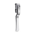 Professional Custom Logo Stainless Steel Nail Clippers Wide Jaw Opening Curved Blade 360 Degree Rotary Manicure Finger Toe