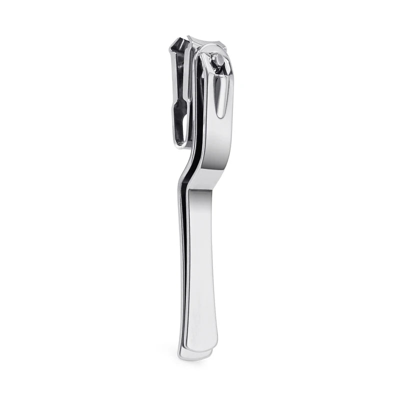 Professional Custom Logo Stainless Steel Nail Clippers Wide Jaw Opening Curved Blade 360 Degree Rotary Manicure Finger Toe